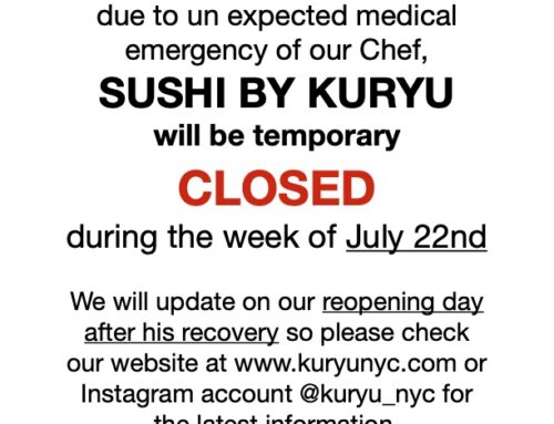 CLOSED during the week of July 22nd.